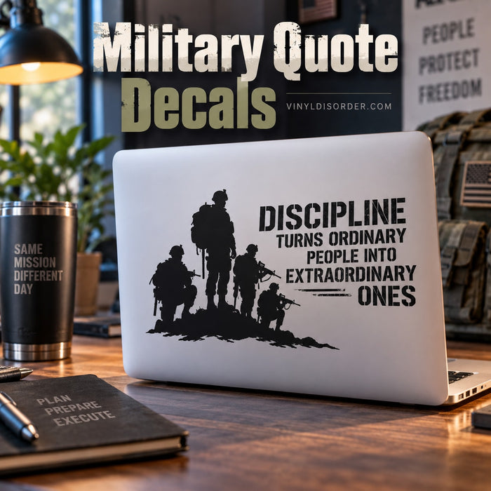 Military Quote Decals