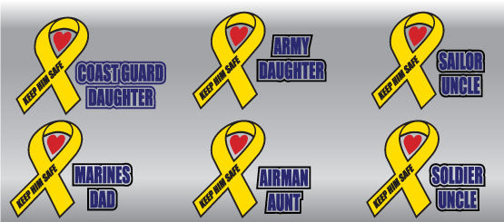Military Ribbon Decals