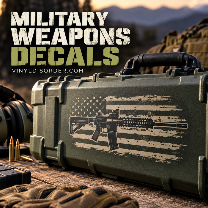 Military Weapons Decals