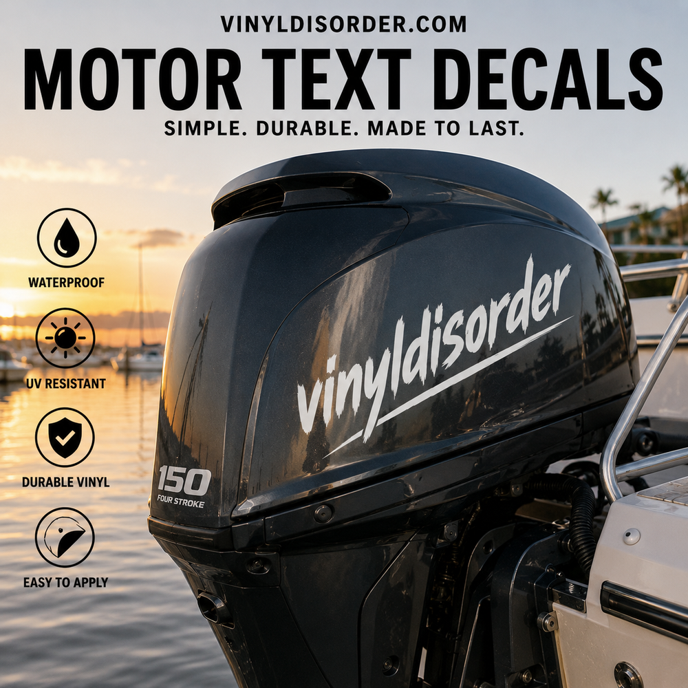 Motor Text Decals