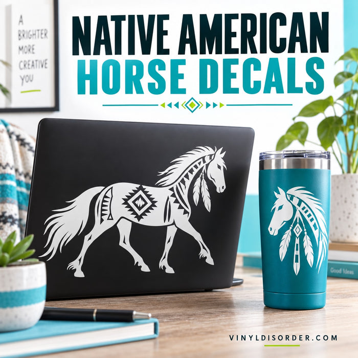 Native American Horse Decals