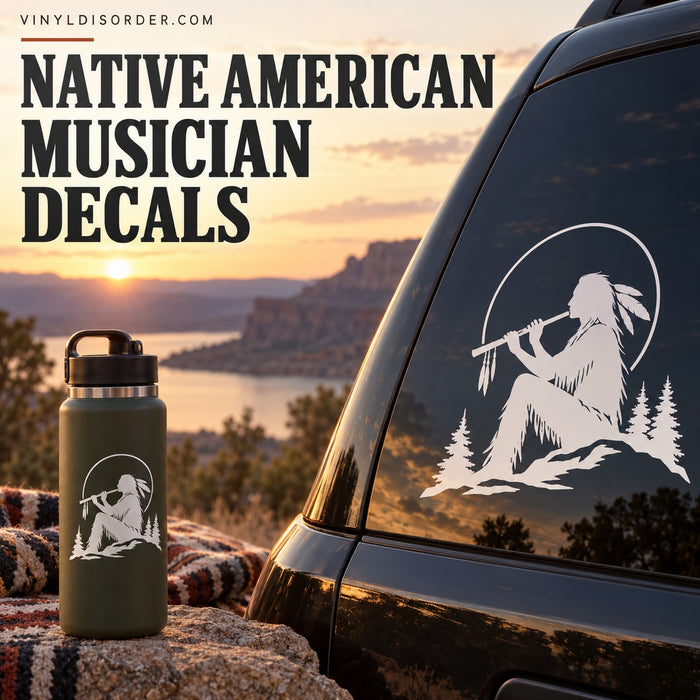 Native American Musician Decals