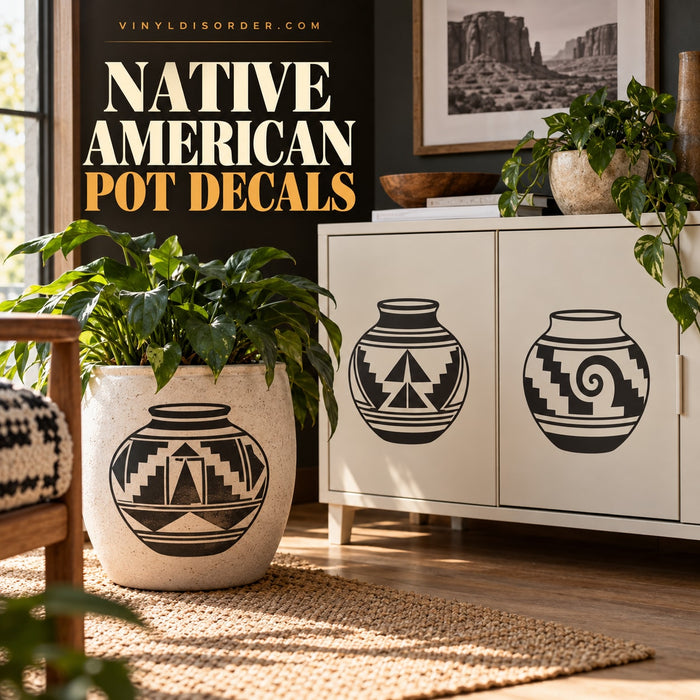 Native American Pot Decals