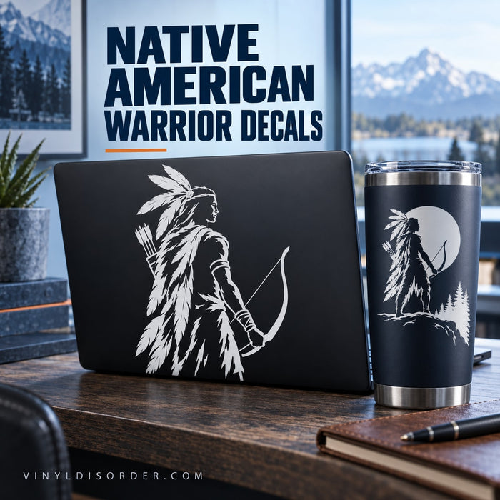 Native American Warrior Decals