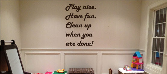Playroom Quote Decals