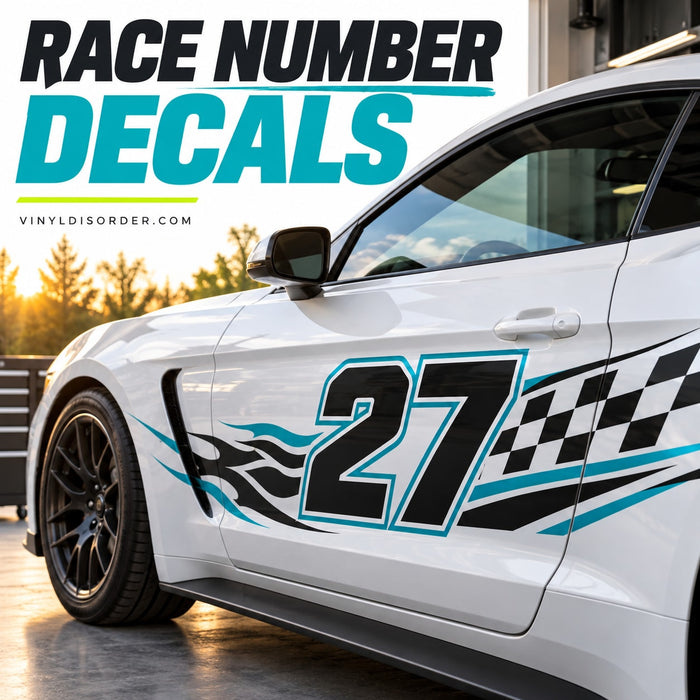 Race Number Decals