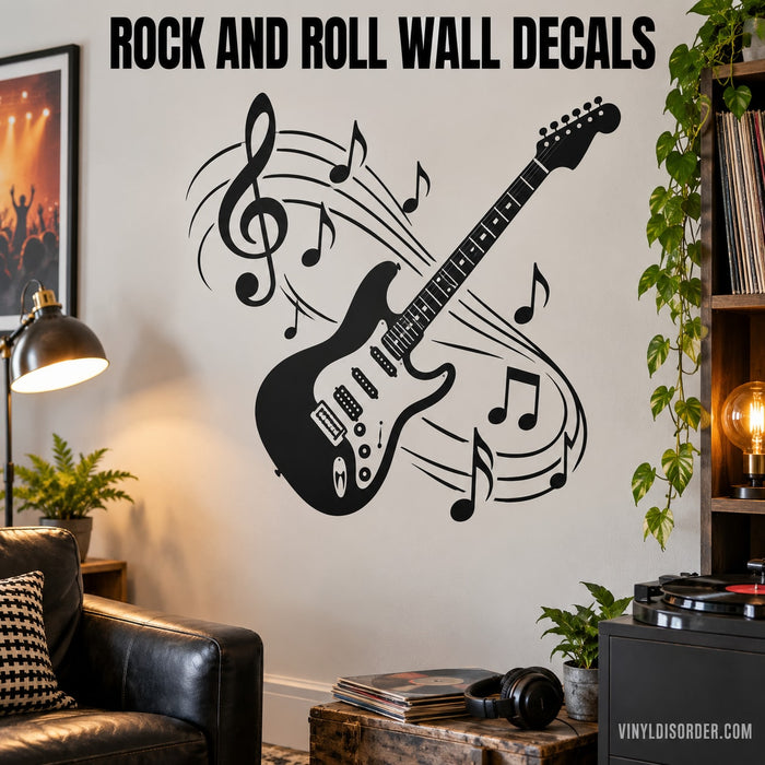 Rock and Roll Wall Decals