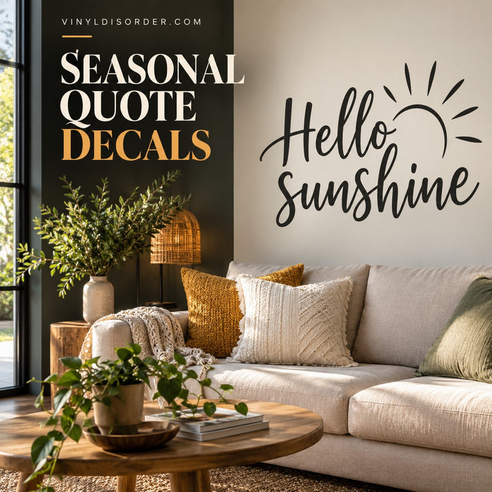 Seasonal Quote Decals