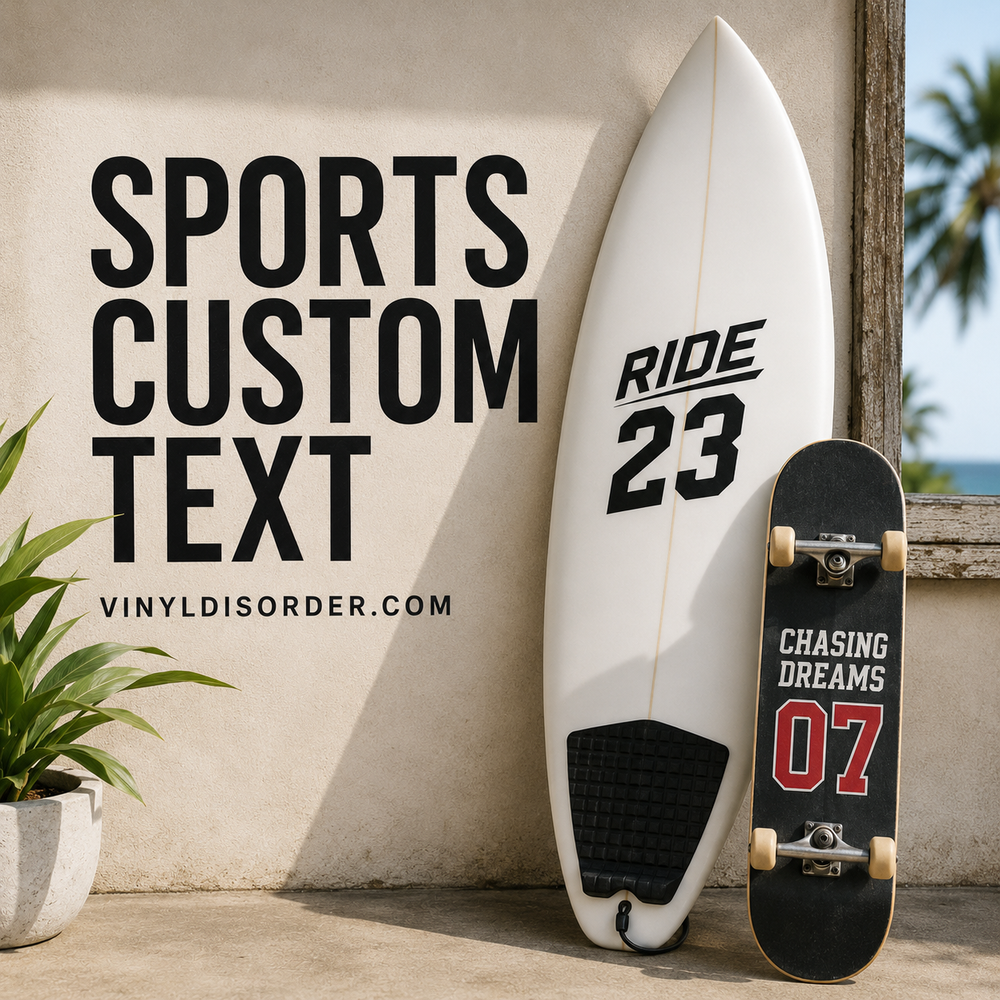 Sports Custom Text