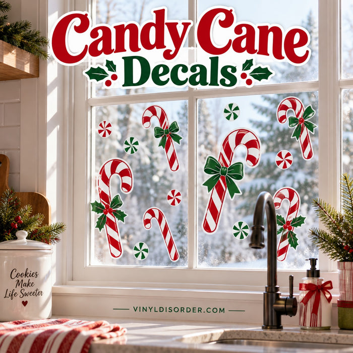 Candy Cane Decals