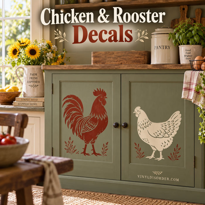 Chicken & Rooster Decals