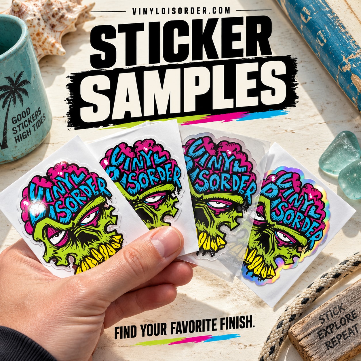 Sticker Sample Materials