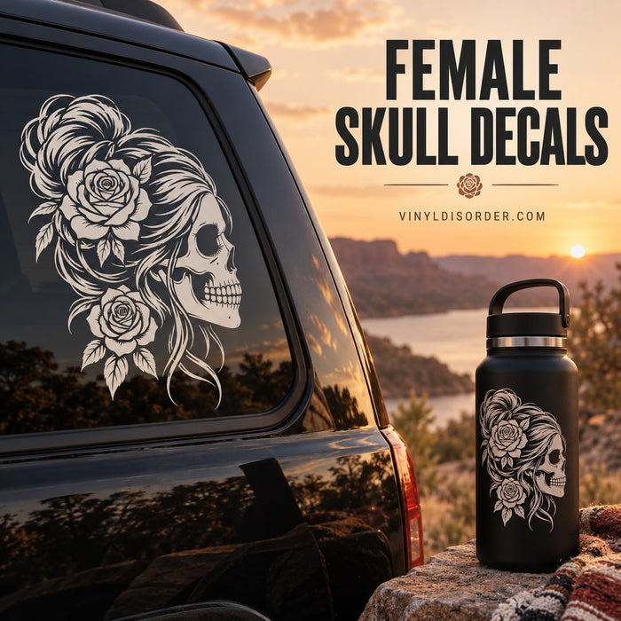 Female Skull Decals