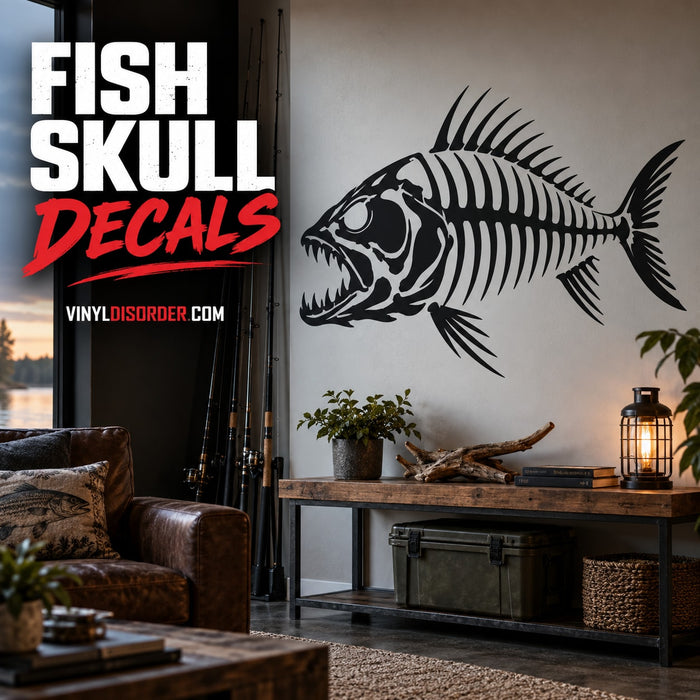 Fish Skull Decals