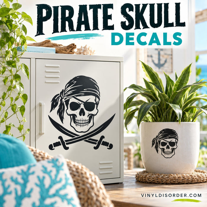 Pirate Skull Decals