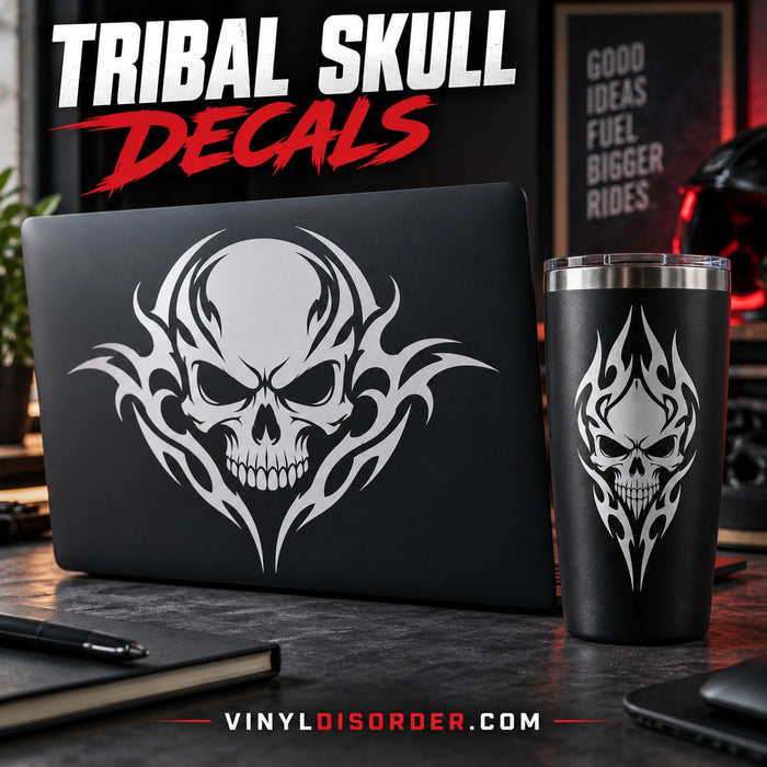 Tribal Skull Decals