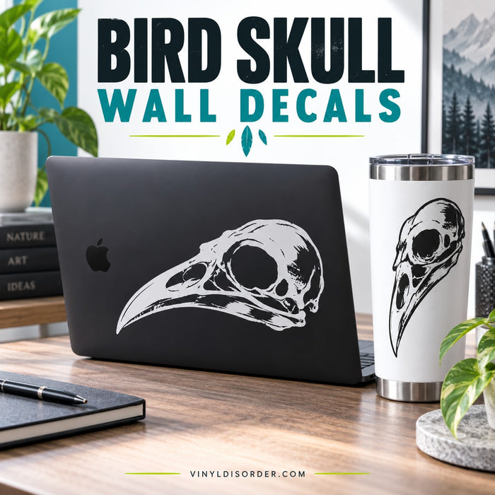 Bird Skull Wall Decals