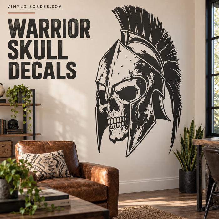 Warrior Skull Decals
