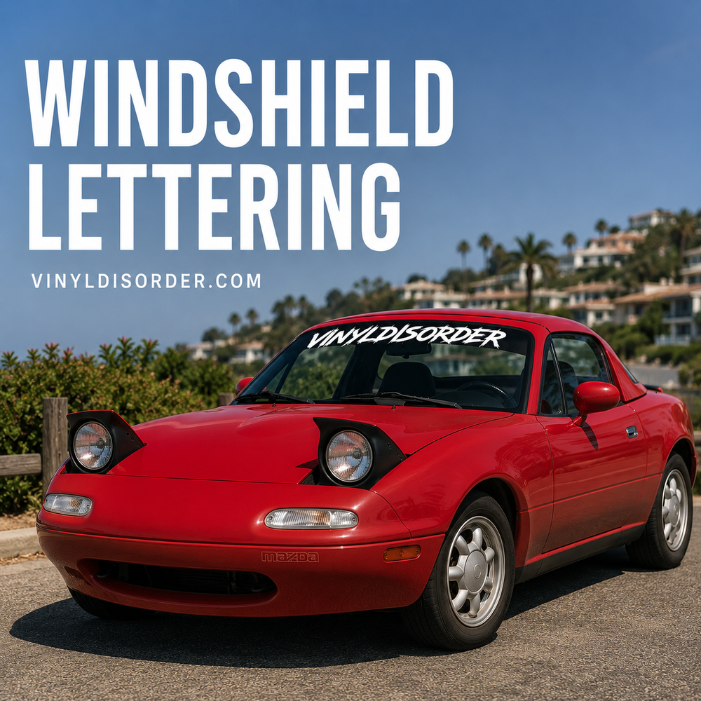 Windshield Lettering Decals