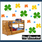 216 Four Leaf Clover Clovers Wall Decal Kit - Vinyl Decal - Car Decal - Many Sizes Available.