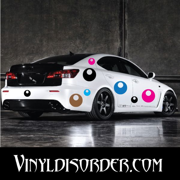 52 Circle Hole Wall Decal Kit - Vinyl Decal - Car Decal - Many Sizes Available.