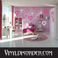 52 Heart Hearts Outlined Wall Decal Kit - Vinyl Decal - Car Decal - Many Sizes Available.