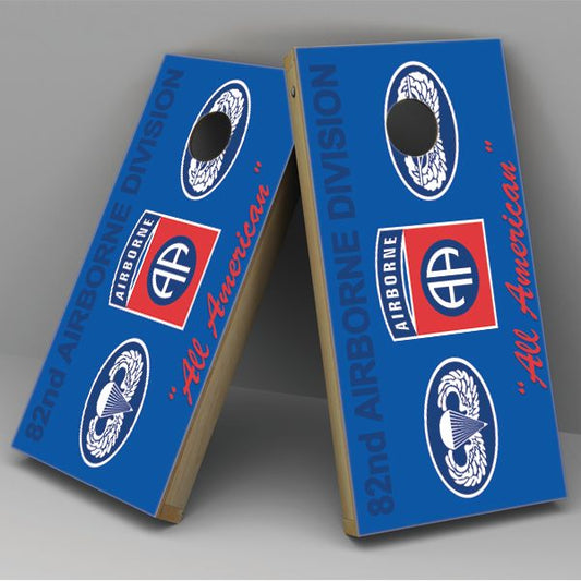 82nd Airborne 2 Cornhole Board Vinyl Decal Wrap