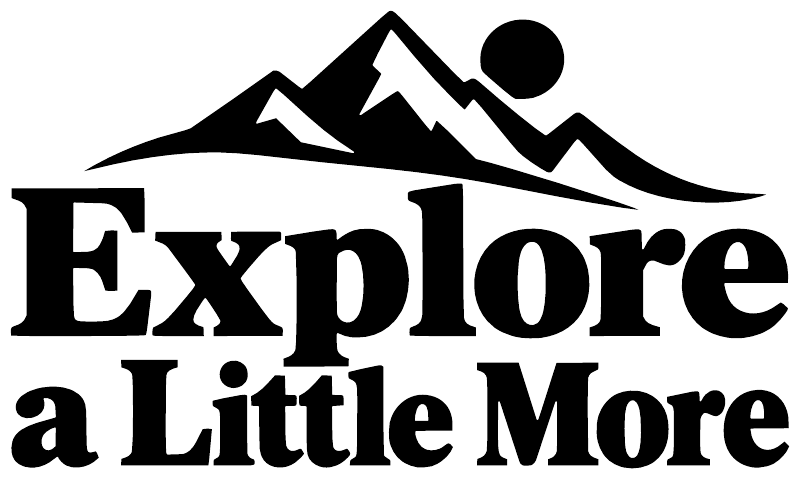 Vinyl decal close-up with large “Explore a Little More” lettering.