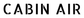 CABIN AIR stencil lettering, large spaced capitals for an aircraft label