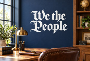 AmericanPrideCX001 — We the People Founding Script; illustrative application of the exact PDF artwork