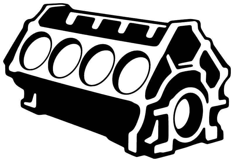 Black truck graphic decal sticker with '1000' lettering, isolated