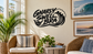 Vinyl wall decal showing the Gnarly Swell BRA logo in black with white outline