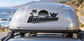 Vinyl decal for vehicle or helmet: black BRUHHHHHH beach logo with palm trees and sunset
