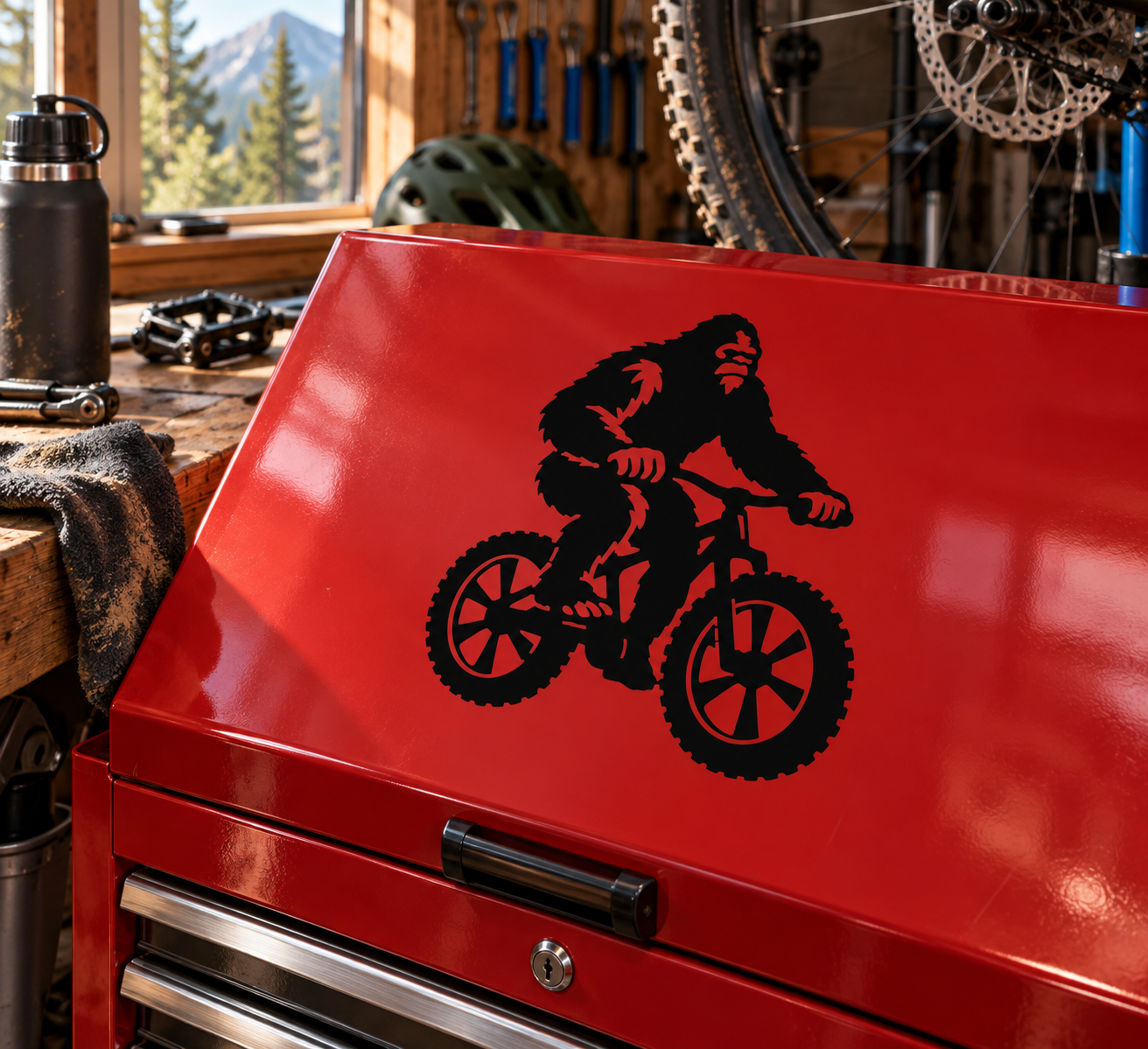 BigfootCX015 — Mountain Bike Myth; illustrative application of the exact PDF artwork