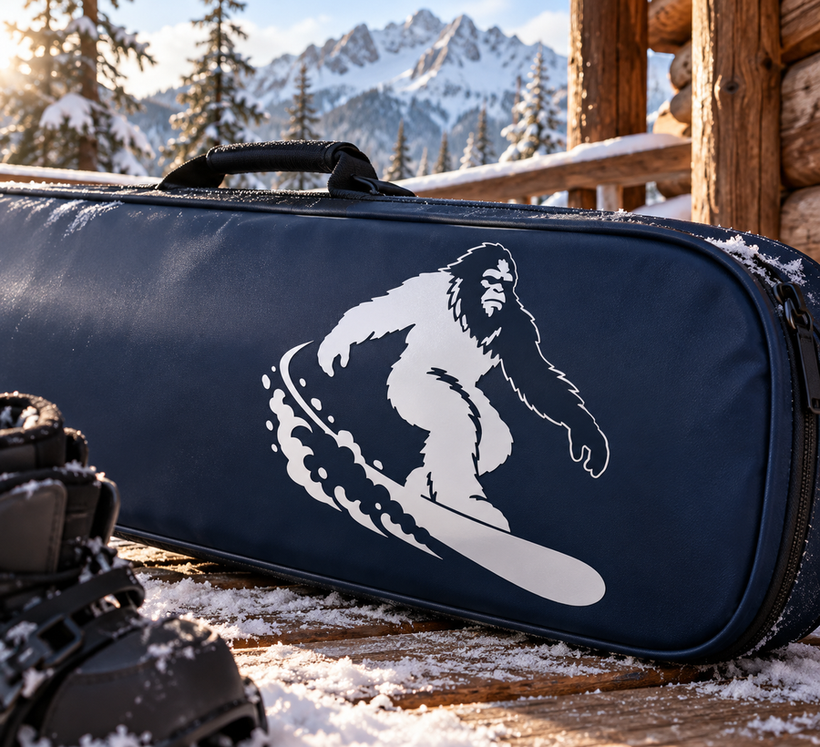 BigfootCX016 — Snow Day Squatch; illustrative application of the exact PDF artwork