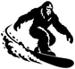 BigfootCX016 — Snow Day Squatch ; preview rendered from the saved vector PDF