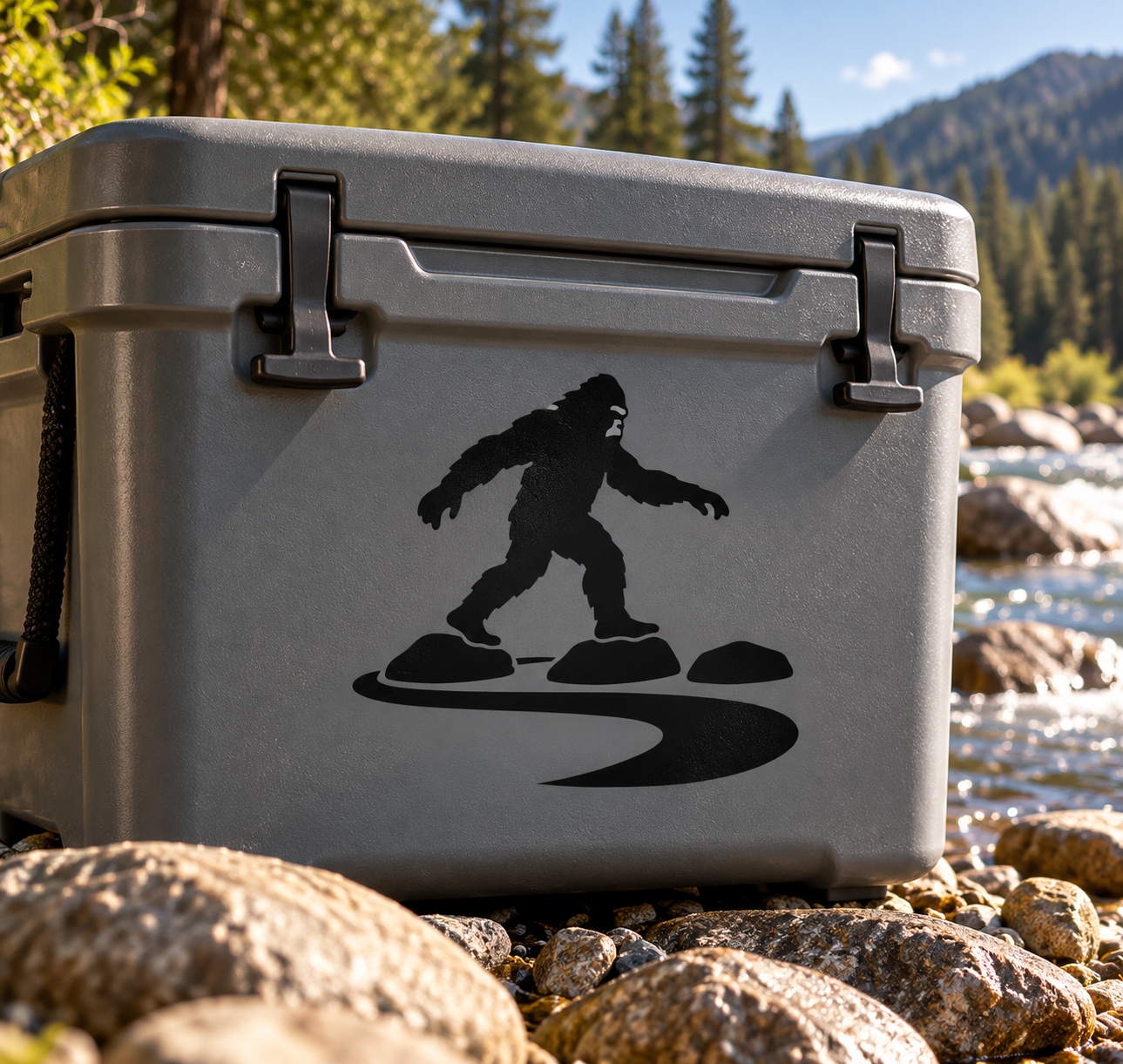 BigfootCX018 — River Crossing; illustrative application of the exact PDF artwork