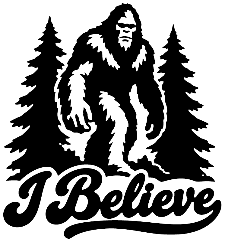 BigfootCX026 — I Believe ; preview rendered from the saved vector PDF