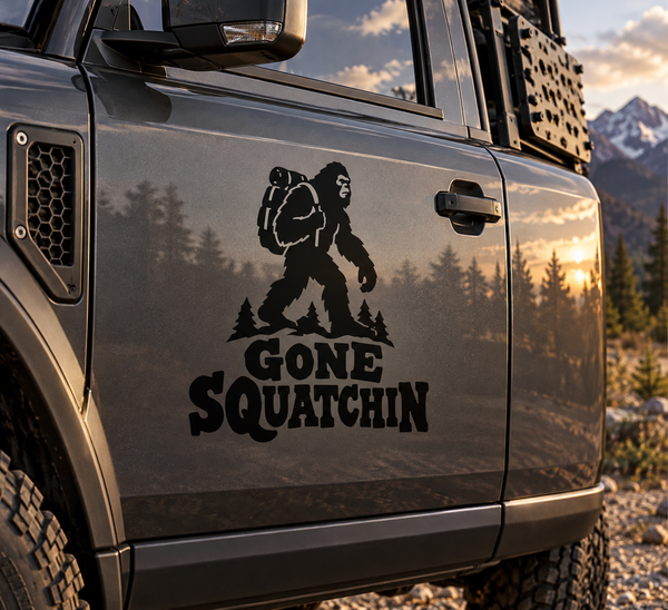 BigfootCX027 — Gone Squatchin; illustrative application of the exact PDF artwork