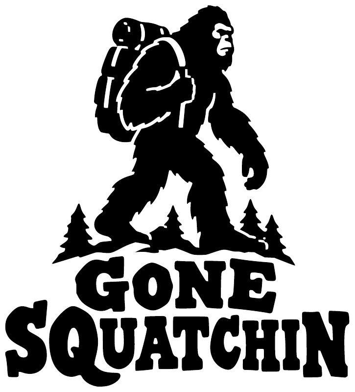 BigfootCX027 — Gone Squatchin ; preview rendered from the saved vector PDF