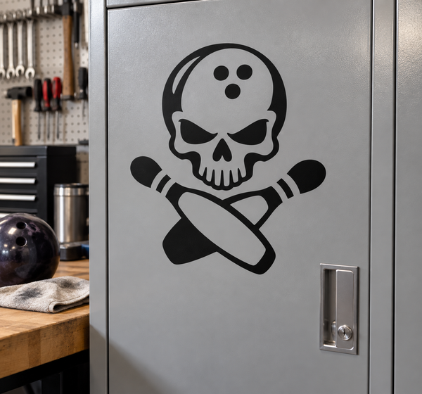 BowlingCX007 - Bowling Skull; illustrative application of the exact PDF artwork