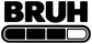 BRUH vinyl decal with large BRUH text and loading bar graphic