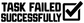 Vinyl decal close-up: 'TASK FAILED SUCCESSFULLY' and black checkmark, BruhCX025