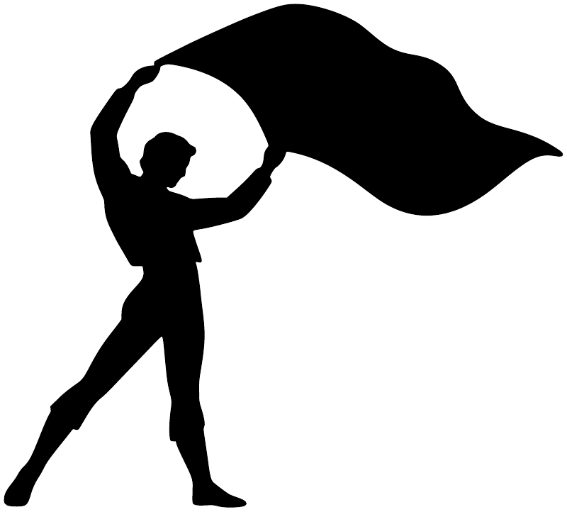 Vinyl decal black bullfighter silhouette, arms raised in an overhead arc