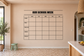 School week vinyl decal calendar grid with 'OUR SCHOOL WEEK' and weekday activity rows