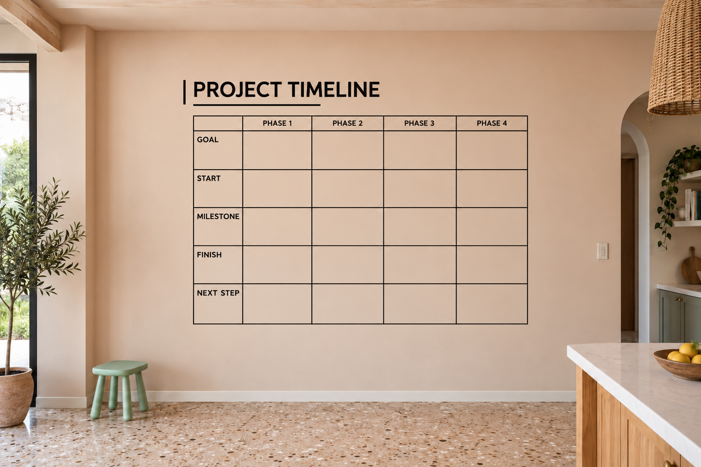CalendarCX027 - Project Timeline; illustrative application of the exact PDF artwork