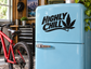 Black vinyl decal reading “HIGHLY CHILL” with cannabis leaf silhouette