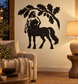 Black centaur under leafy tree vinyl wall decal