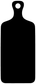 Bottle-shaped black chalkboard vinyl decal, large silhouette with circular top