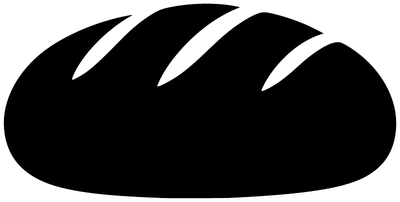 Close-up black loaf chalkboard vinyl decal with three white slash highlights